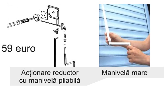 Tabachera cu manivela mare